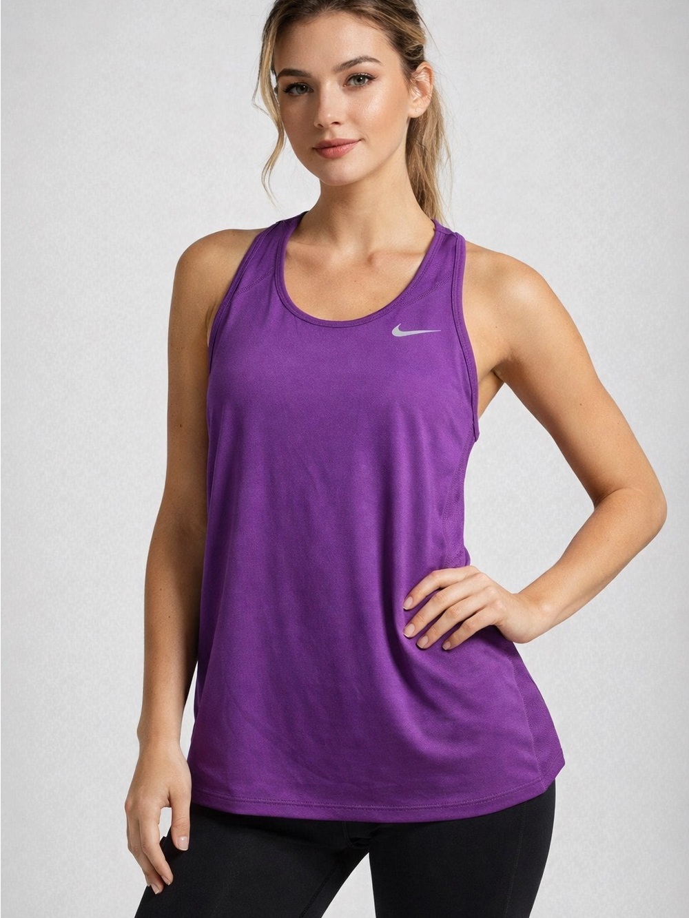 Nike Dri-FIT Purple Running Tank Women’s 3XL Racerback Athletic Top